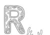 Reindeer Alphabet Letter R Coloring Page