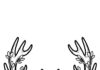 Reindeer Antler Coloring Page