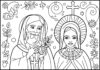 Religious Fall Coloring Page to Print Out and Color