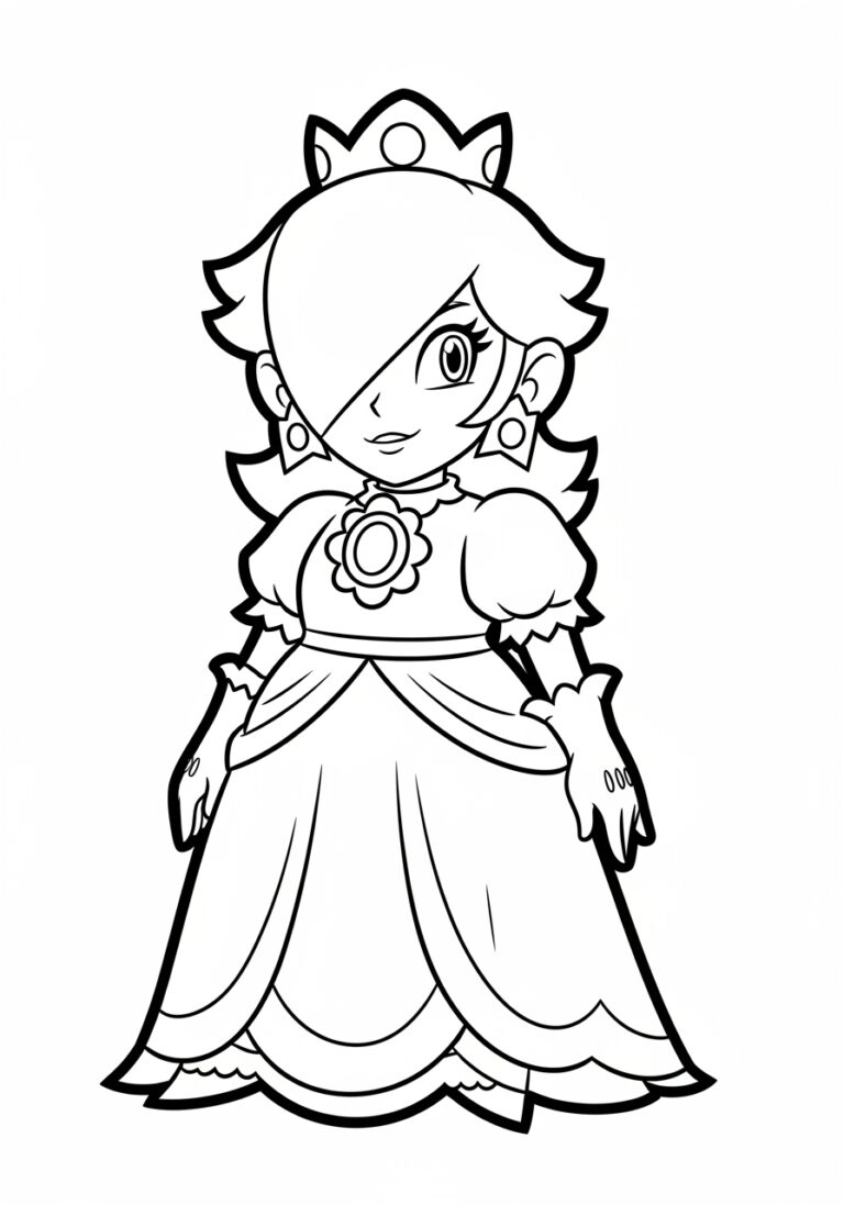 Rosalina Coloring Page Rosalina Coloring Page