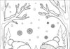 Rudolph and Clarice Winter Date Coloring Page