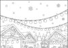 Rudolph at the Christmas Market Coloring Page
