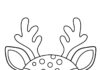 Rudolph Face Coloring Page