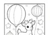 Rudolph in the Thanksgiving Parade Balloon Coloring Page