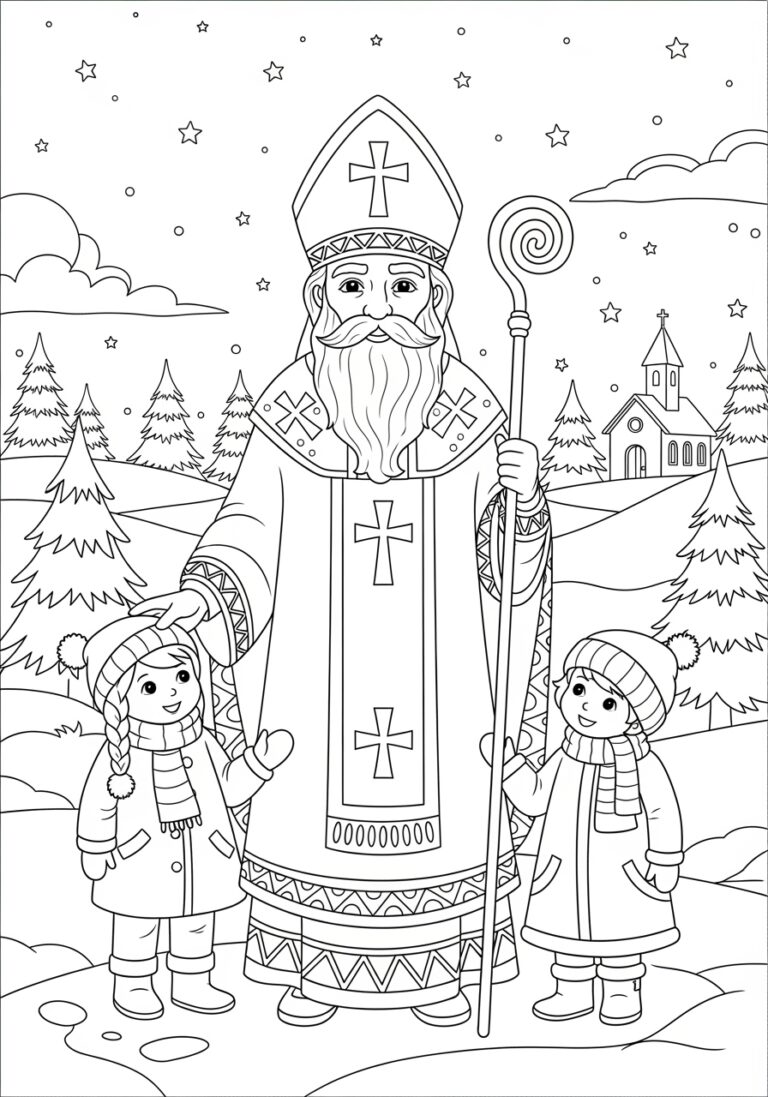 Saint Nicholas Coloring Page