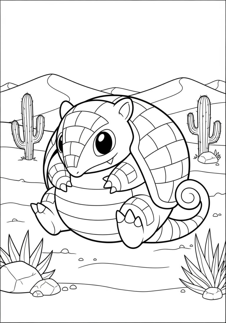 Sandshrew Coloring Page to Print Out and Color Sandshrew Coloring Page to Print Out and Color