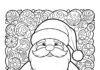 Santa Claus Coloring Page for Adults