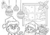 Santa Grinch Coloring Page