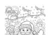 Santa Image Coloring Page