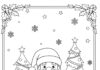 Santa List Coloring Page