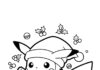 Santa Pikachu Coloring Page