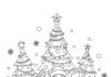 Santa Tree Coloring Page