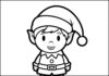 Santa’s Elf Coloring Page