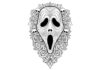 Scary Mask Coloring Page to Print Out and Color