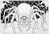 Scary Spider Coloring Page to Print Out and Color