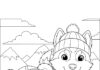 Skye and Everest Coloring Page