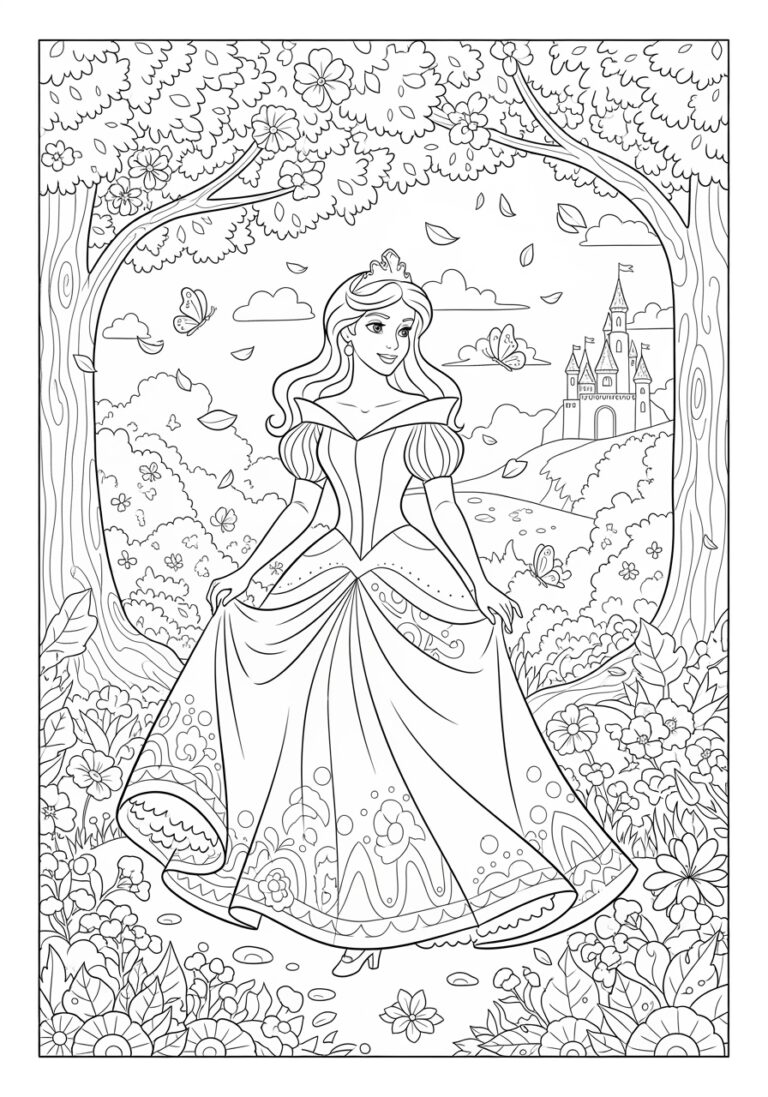 Sleeping Beauty Coloring Page Sleeping Beauty Coloring Page