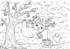 Sloth Halloween Coloring Page to Print Out and Color