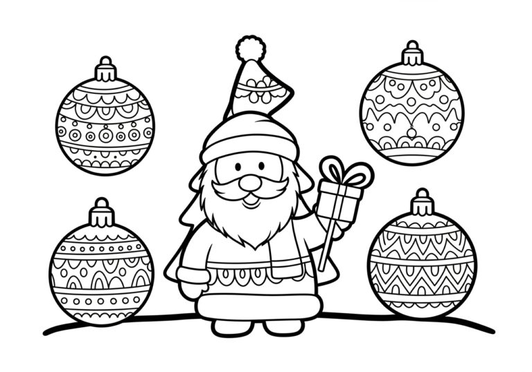 Small Christmas Coloring Page