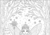 Snow Fairy Coloring Page