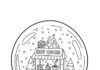 Snow Globe with Hot Cocoa Stand Coloring Page