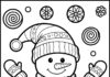 Snowman Coloring Page Preschool