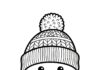 Snowman Face Coloring Page