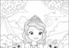Sofia the First Disney Coloring Page