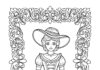 Southern Belle Coloring Page