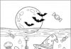 SpongeBob Halloween Coloring Page