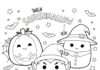 Squishmallow Halloween Coloring Page
