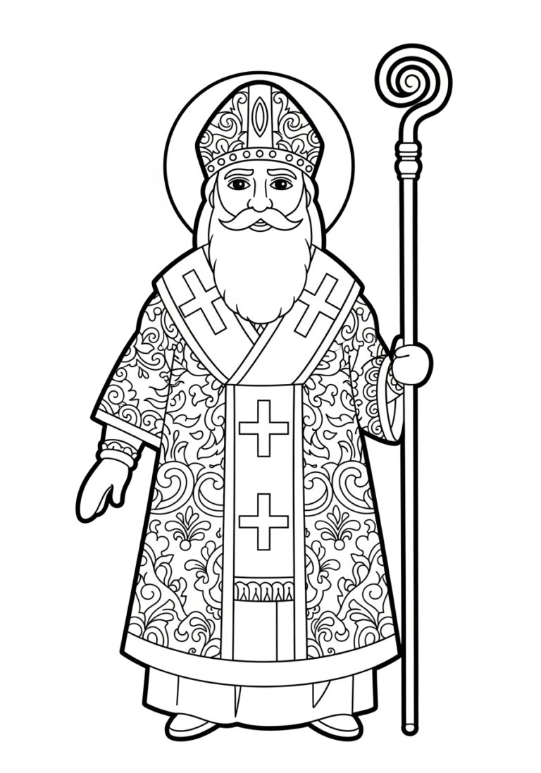 St. Nicholas Coloring Page