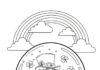 St. Patrick’s Leprechaun Snow Globe Coloring Page