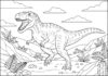 Tarbosaurus Coloring Page to Print Out and Color