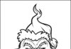 The Grinch Face Coloring Page