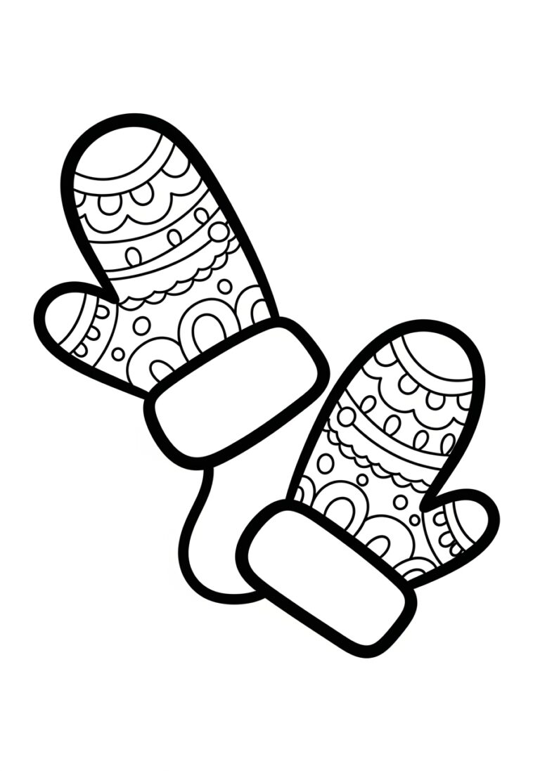 The Mitten Coloring Page Printable
