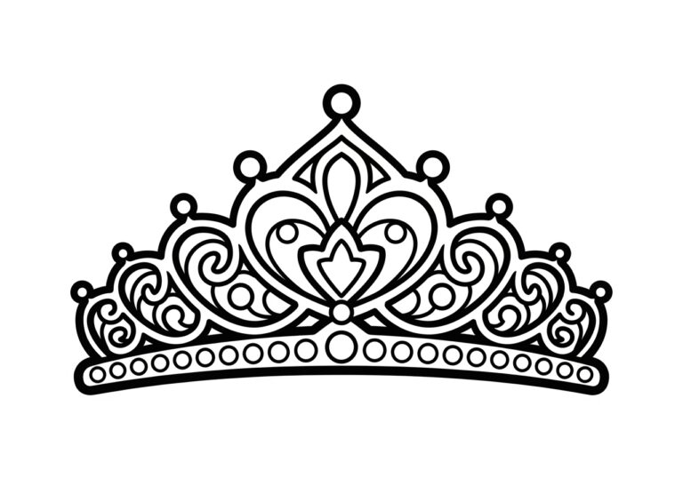 Tiara Coloring Page Tiara Coloring Page
