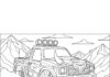 Toro Loco Monster Truck Coloring Page