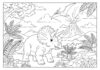 Triceratops Image to Print Out and Color