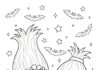 Troll Halloween Coloring Page to Print Out and Color