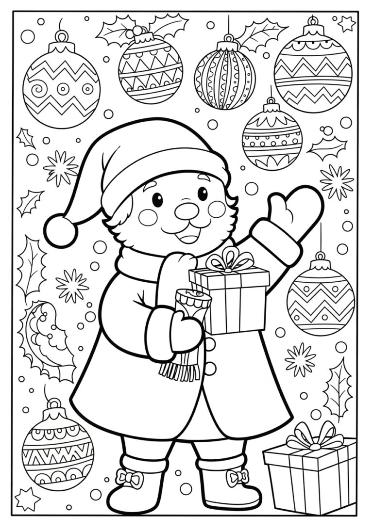 Twas the Night Before Christmas Coloring Page Twas the Night Before Christmas Coloring Page
