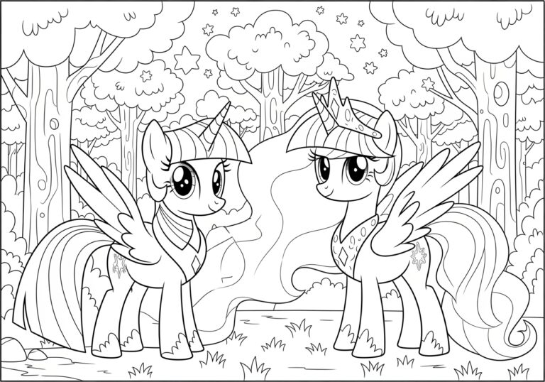 Twilight Sparkle My Little Pony Coloring Page Princess Celestia Twilight Sparkle My Little Pony Coloring Page Princess Celestia