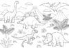 Type of Dinosaur Coloring Page to Print and Enjoy
