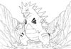 Tyranitar Pokémon Coloring Page