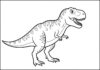 Tyrannosaurus Coloring Page to Print Out and Color