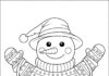 Ugly Sweater Snowman Coloring Page Contest Theme