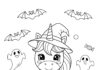 Unicorn Pumpkin Coloring Page to Print Out and Color