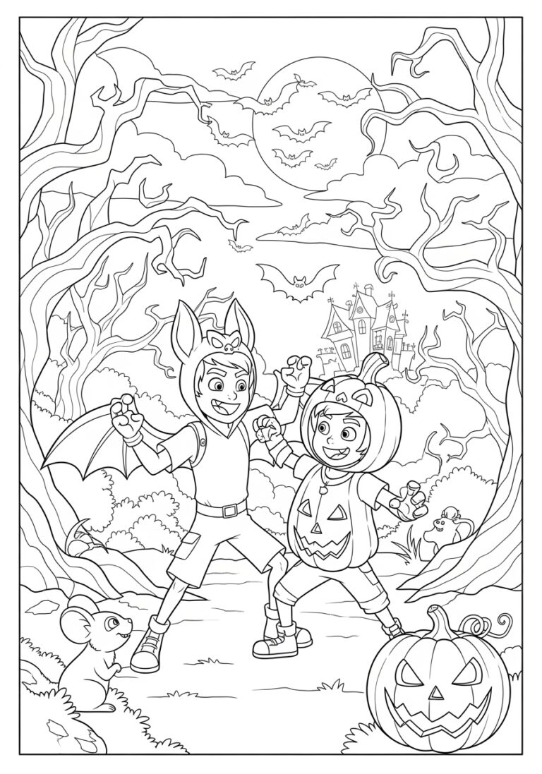 Wild Kratts Halloween Coloring Page Wild Kratts Halloween Coloring Page