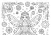 Winter Fairy Coloring Page