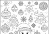 Xmas Coloring Page for Adults